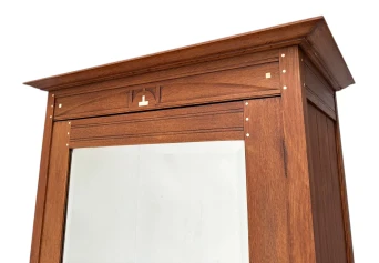 Arts & Crafts One-Door Armoire or Wardrobe Onder den Sint Maarten Style, 1900s